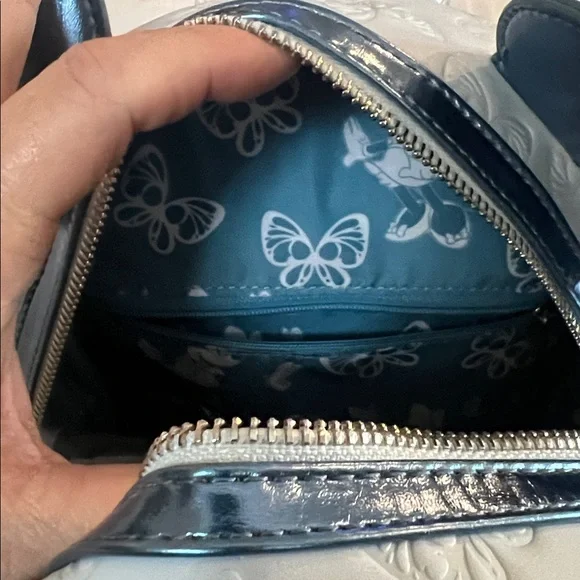 Loungefly Disney Minnie Mouse Blue Butterfly 🦋 Mini Backpack NWT - Picture 10 of 15